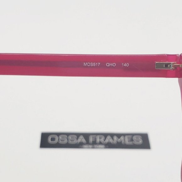 BRAND NEW MOSCHINO MOS517 QHO RED EYEGLASSES - Picture 6 of 12